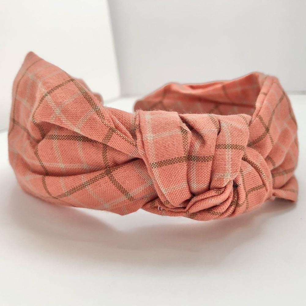Plaid Knotted Headband